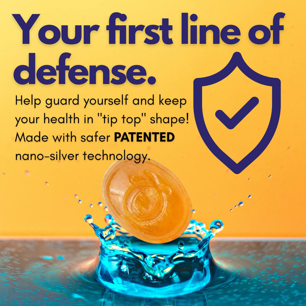 Packaging shot for Silver Biotics Lozenges with 60 PPM SilverSol