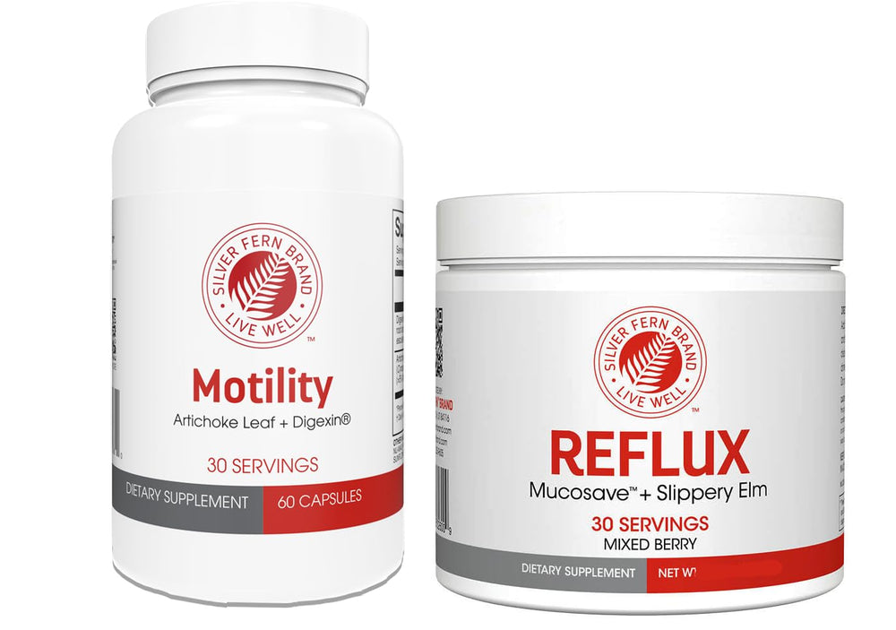 Motility capsules bottle (60 count) from Silver Fern Slow Motility+ Kit
