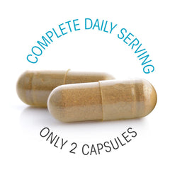 Nutrition facts card for Silver Fern multivitamin