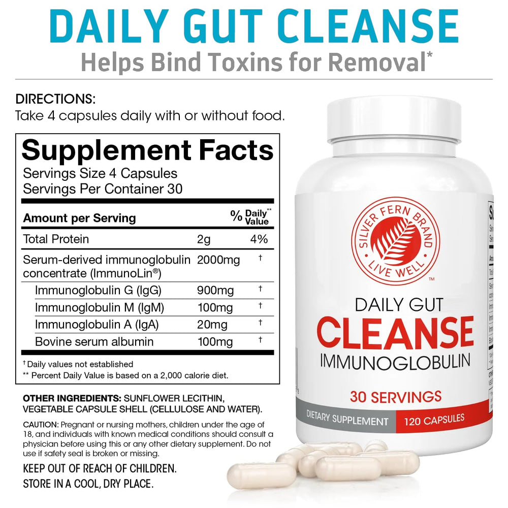 Silver Fern Gut Rehab Kit back label