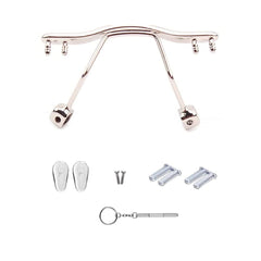 Silver rimless glasses nose bridge kit