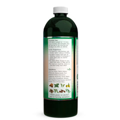 Close-up of Silver Tongue Oral Care label highlighting natural ingredients