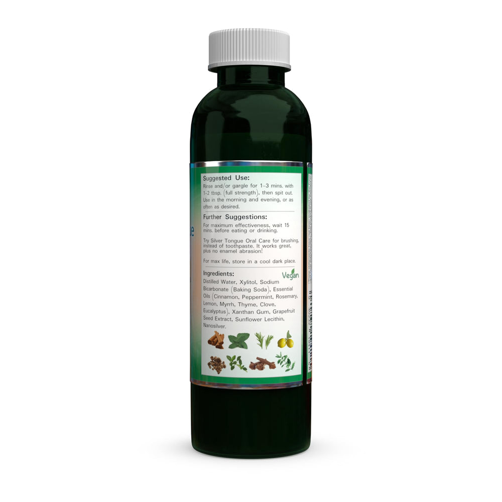 Ingredients including colloidal silver and essential oils