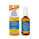 Natural Path Silver Wings colloidal silver bottle front label