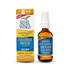 Natural Path Silver Wings colloidal silver bottle front label