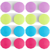 SimautHawk 8-pack colorful contact lens cases - front view