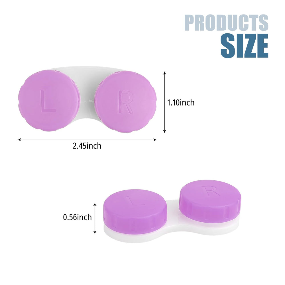 Black 8-pack contact lens cases stacked
