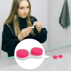 8-piece set of color and black contact lens cases
