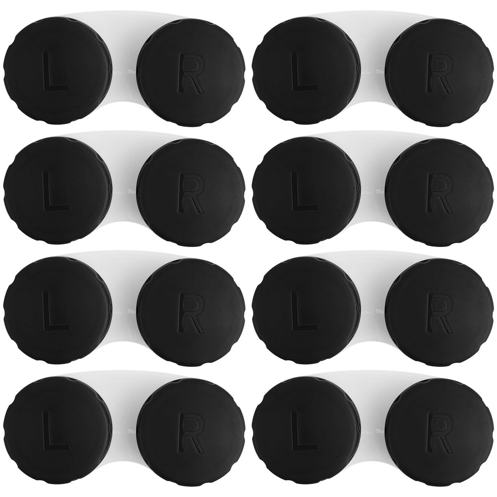 SimautHawk 8-pack black contact lens cases set
