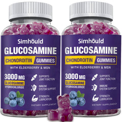 Simhould 2-pack glucosamine chondroitin gummies bottle front