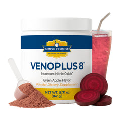 Simple Promise VenoPlus8 beet root bottle aids steady energy and circulation