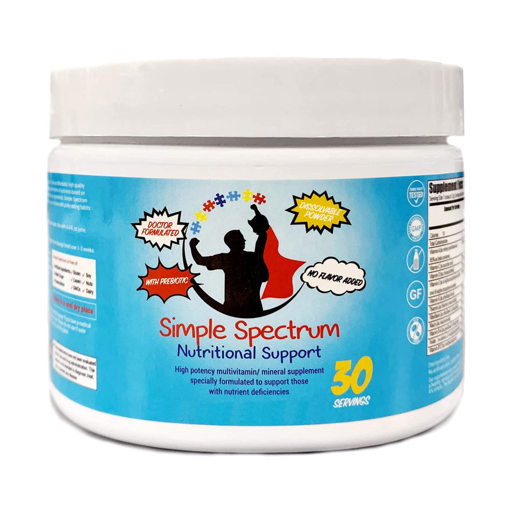 Simple Spectrum Kids Vitamin Supplement bottle with label