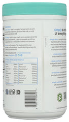 Lactose-free whey protein label close-up