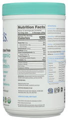 Nutrition facts panel close-up