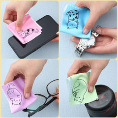 Sinmoe microfiber cloths package with cute kitty designs