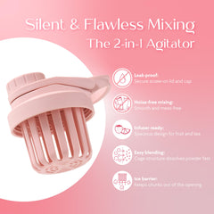 SIPLUSH Paradise Shaker insulated body keeps drinks cold during workouts.