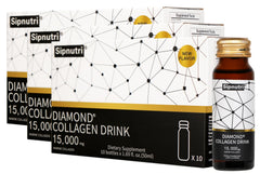 Front view of Sipnutri Diamond Liquid Collagen bottle