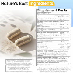 60-count bottle of Siraj 18-in-1 Superfood Multivitamin