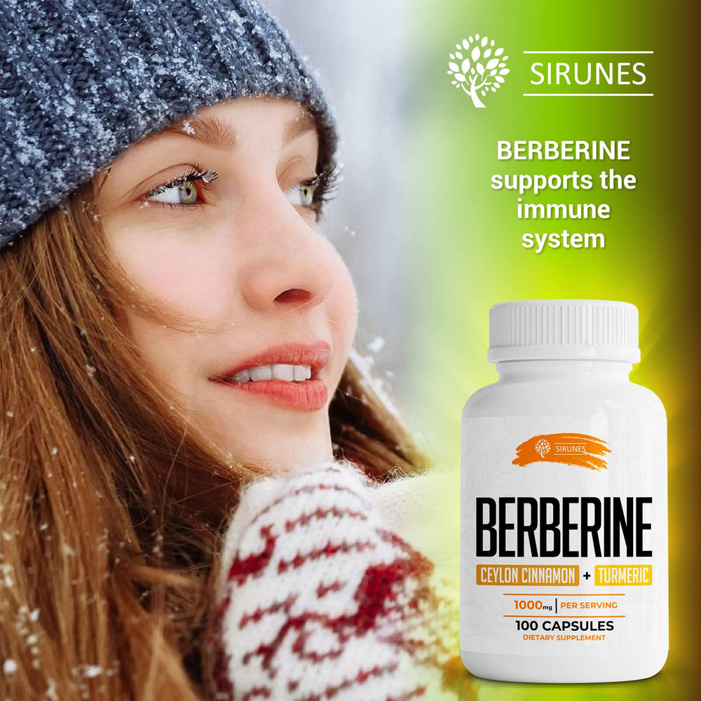 Berberine100 Capsules with Ceylon Cinnamon and Turmeric ingredients
