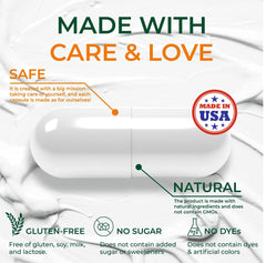 Close-up of SIRUNES Immune Booster bottle with capsules