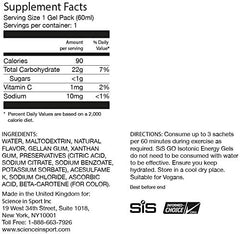 SIS isotonic gel on-the-go for hydration-friendly fueling.