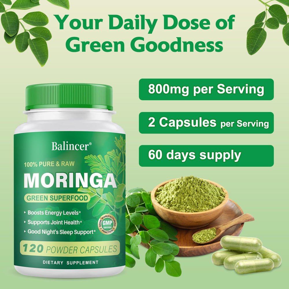 Moringa capsules for skin and gut health