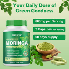 Moringa capsules for skin and gut health