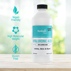 Illustration of skin, hair and eyes benefiting from hyaluronic acid