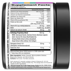 Concept image of healthy hair, nails, and skin