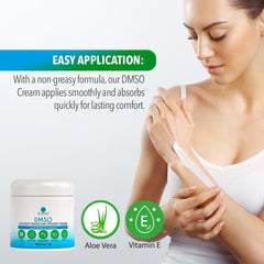 Close-up of DMSO cream for skin relief