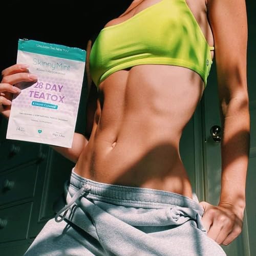 Morning Boost tea cup and SkinnyMint packaging