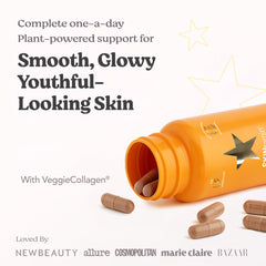 Close-up of a SKINtamin capsule