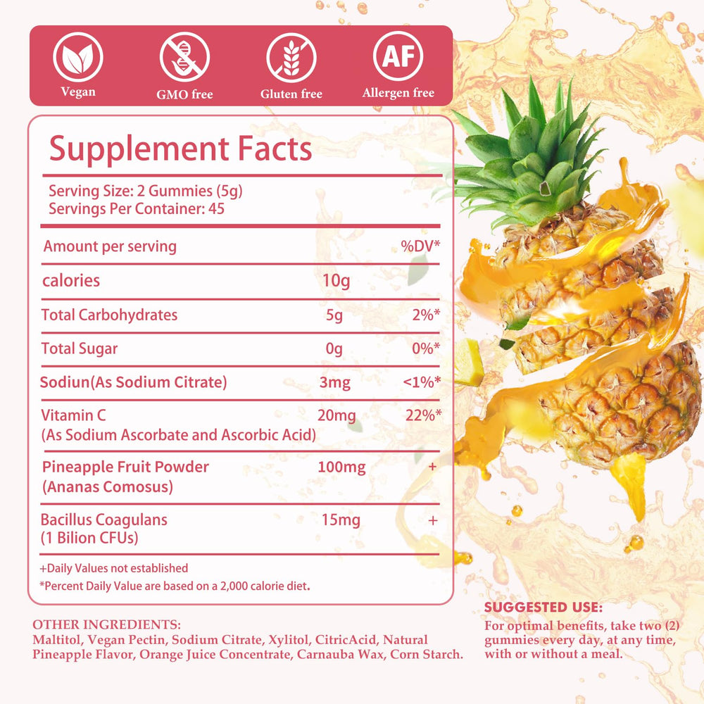 Natural Hawaiian pineapple flavor in Skiseoy Pineapple Gummies
