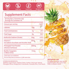 Usage image showing 2 gummies per day for daily feminine health