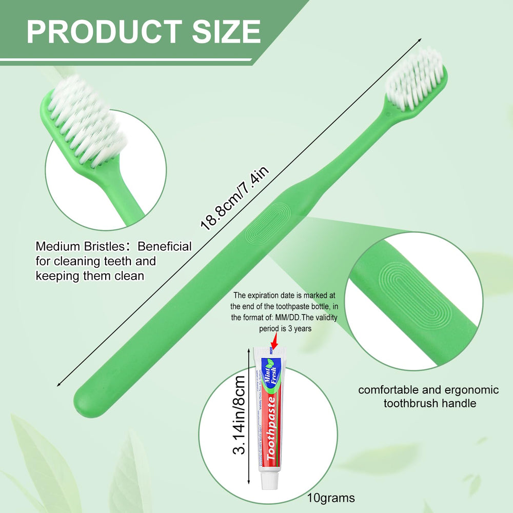 Two-color toothbrushes in bulk for easy differentiation