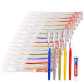 Skourvut disposable toothbrush with toothpaste 10g – color 1, bulk 500-pack for hotels and shelters
