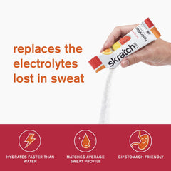 Hydration powder dissolving in water in a bottle