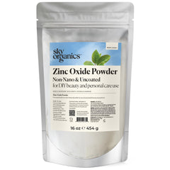Sky Organics zinc oxide powder 16 oz in resealable bag