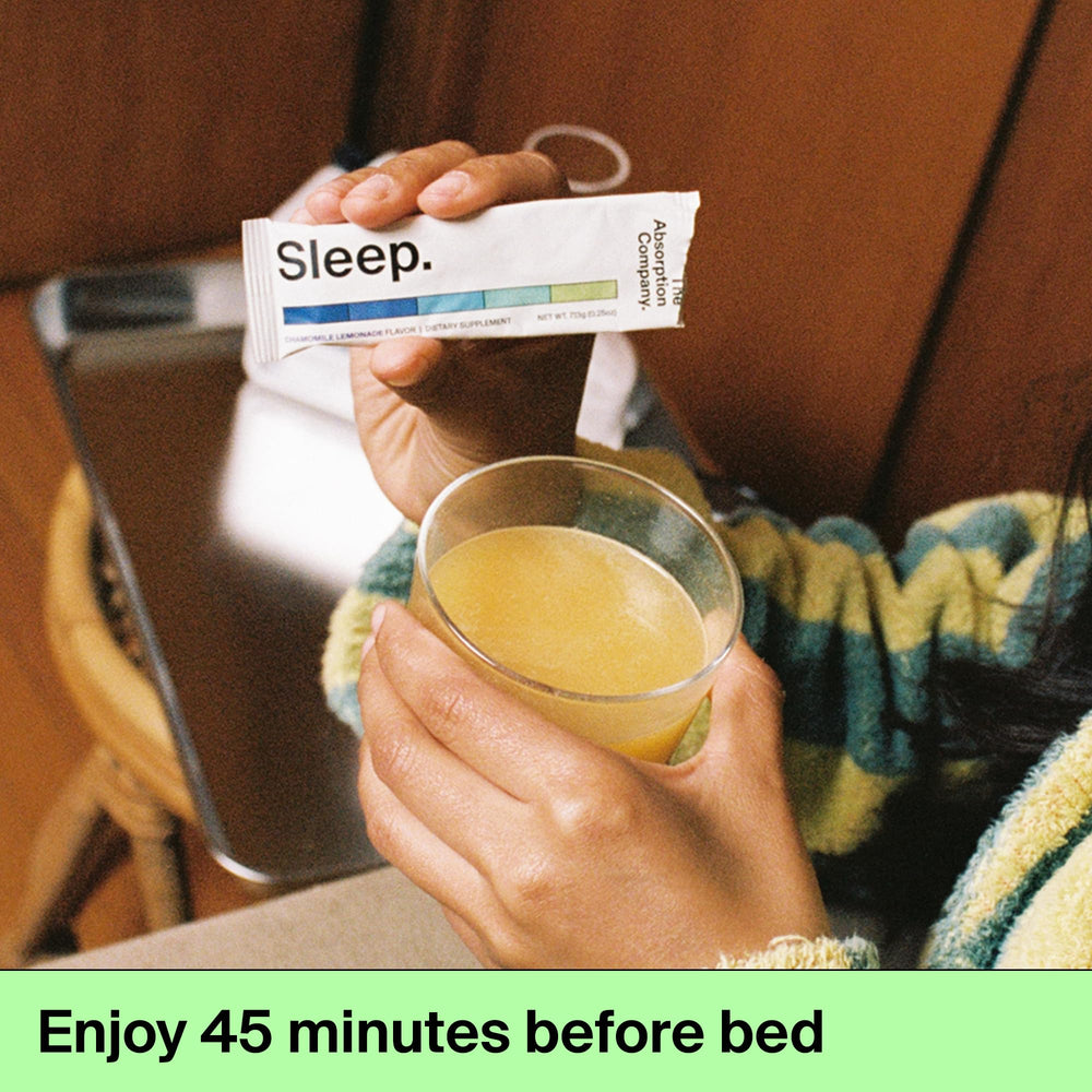 Label indicating melatonin-free sleep powder