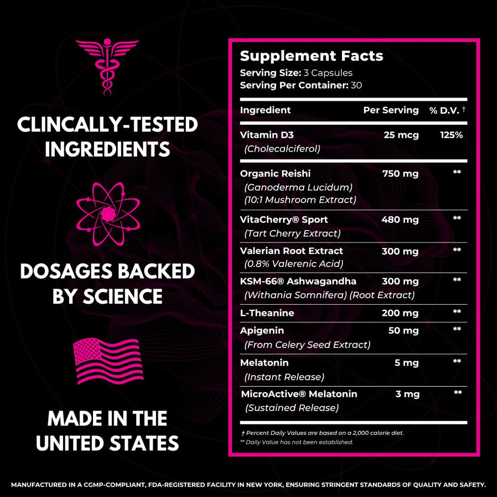 Valerian root included in sleep formula