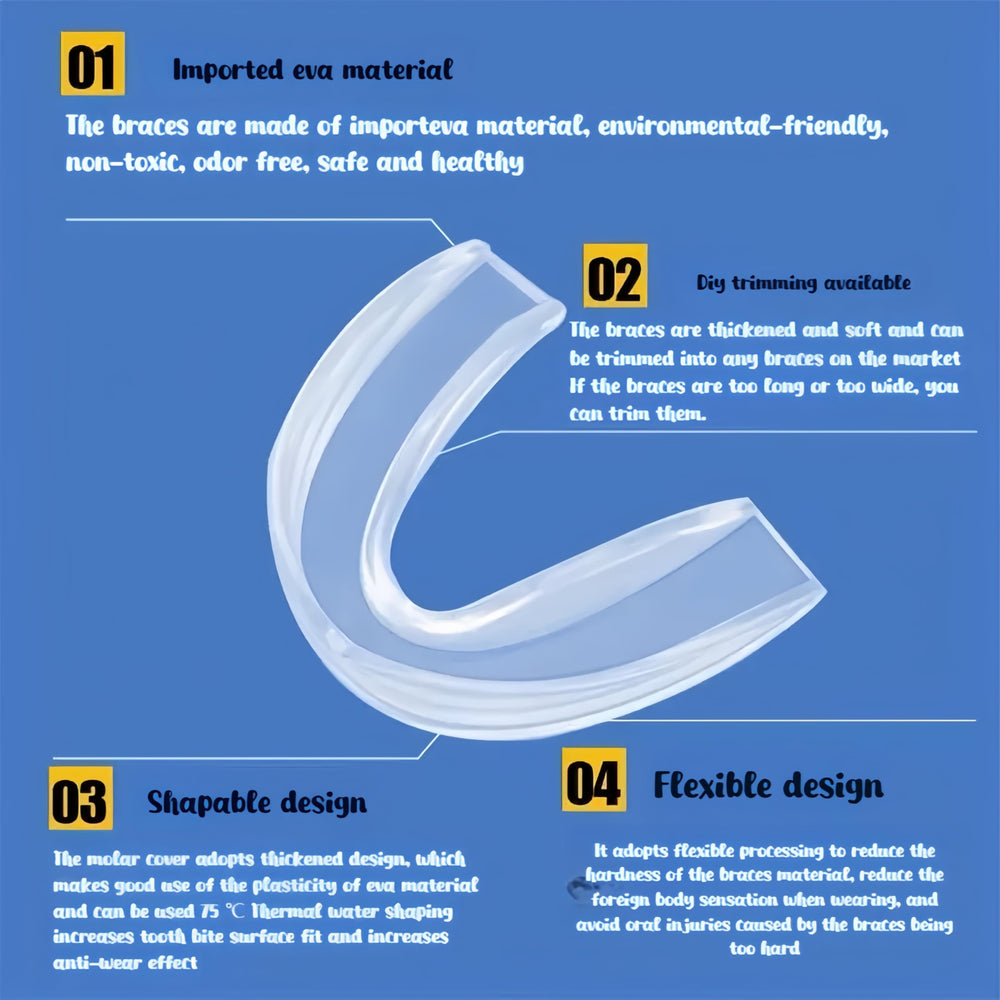 Mouth guard worn during sleep to prevent grinding