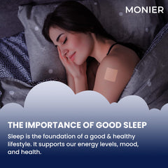 Patch being applied to the arm before bed