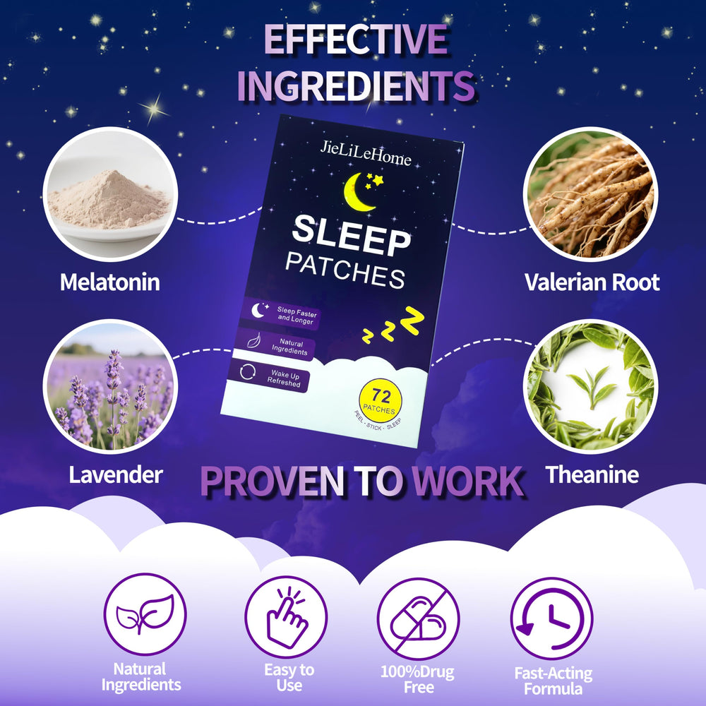 Close-up of Sleep Patches showing patch surface and adhesive area