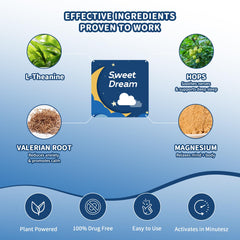 Illustration of a restful night sleep with Sleep Patches