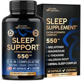 Bottle of sleeping pills for adults 550mg with label