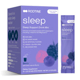 Calm sleep powder sachet with prepared drink