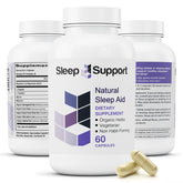SleepSupport bottle and packaging on a clean surface