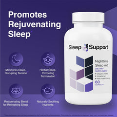 Close-up of SleepSupport capsules showing their size and texture