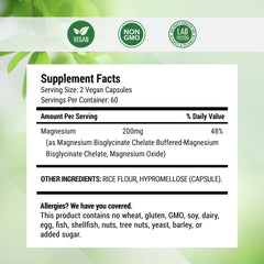 Sleep support imagery for magnesium glycinate supplement