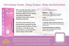 Packaged Sleep Support Spray showing TSA-safe travel suitability